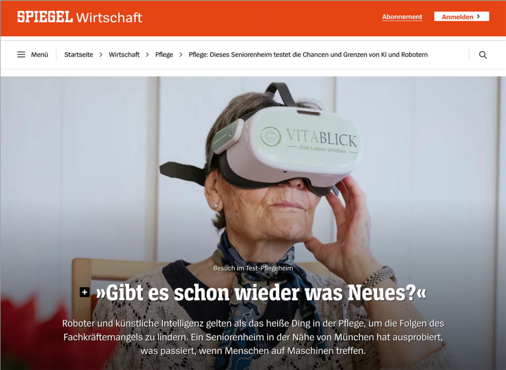 VitaBlick in DER SPIEGEL Magazin