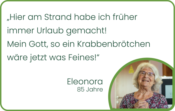 Eleonora (85 Jahre) Feedback